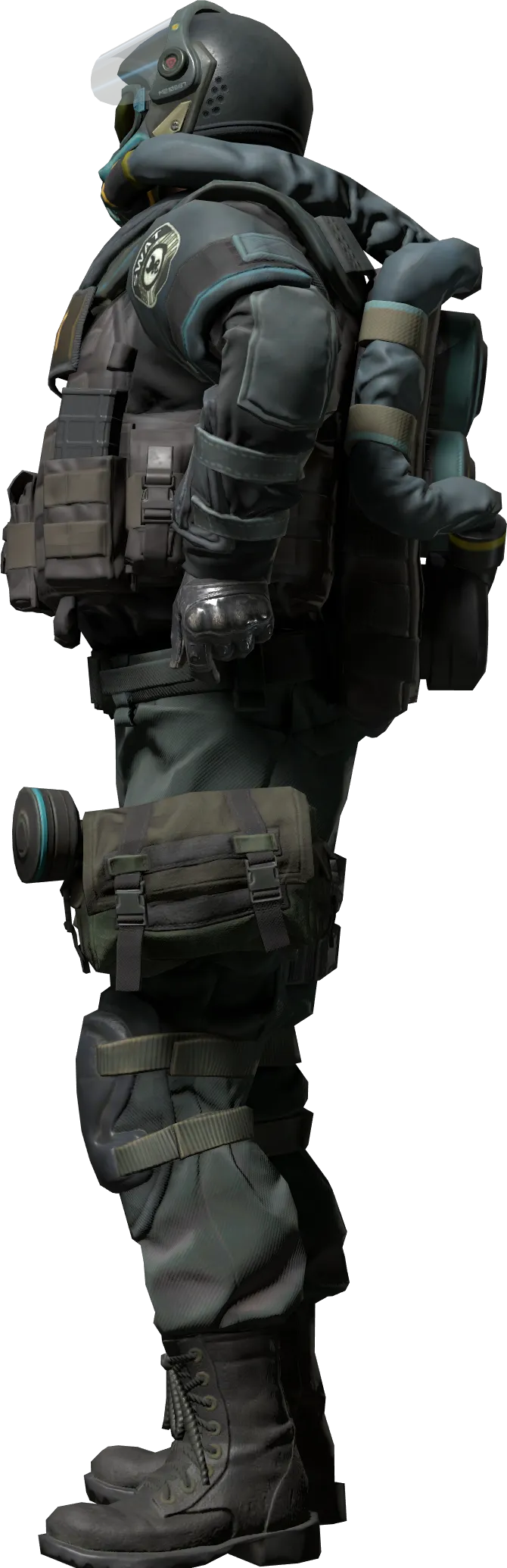 Agent left view