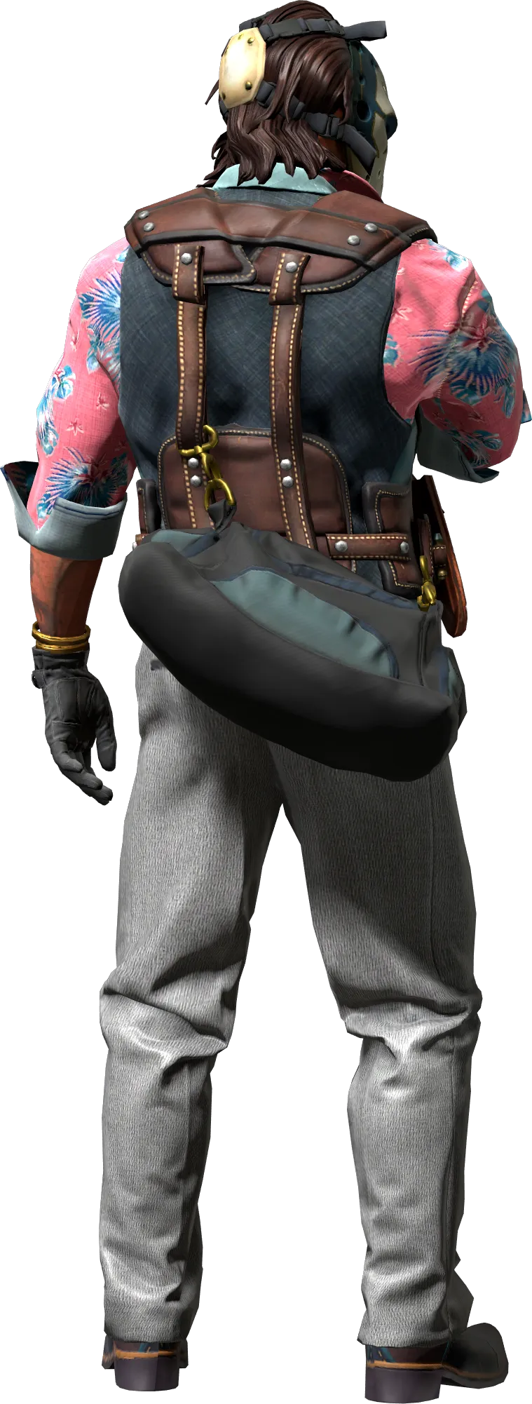 Agent back view