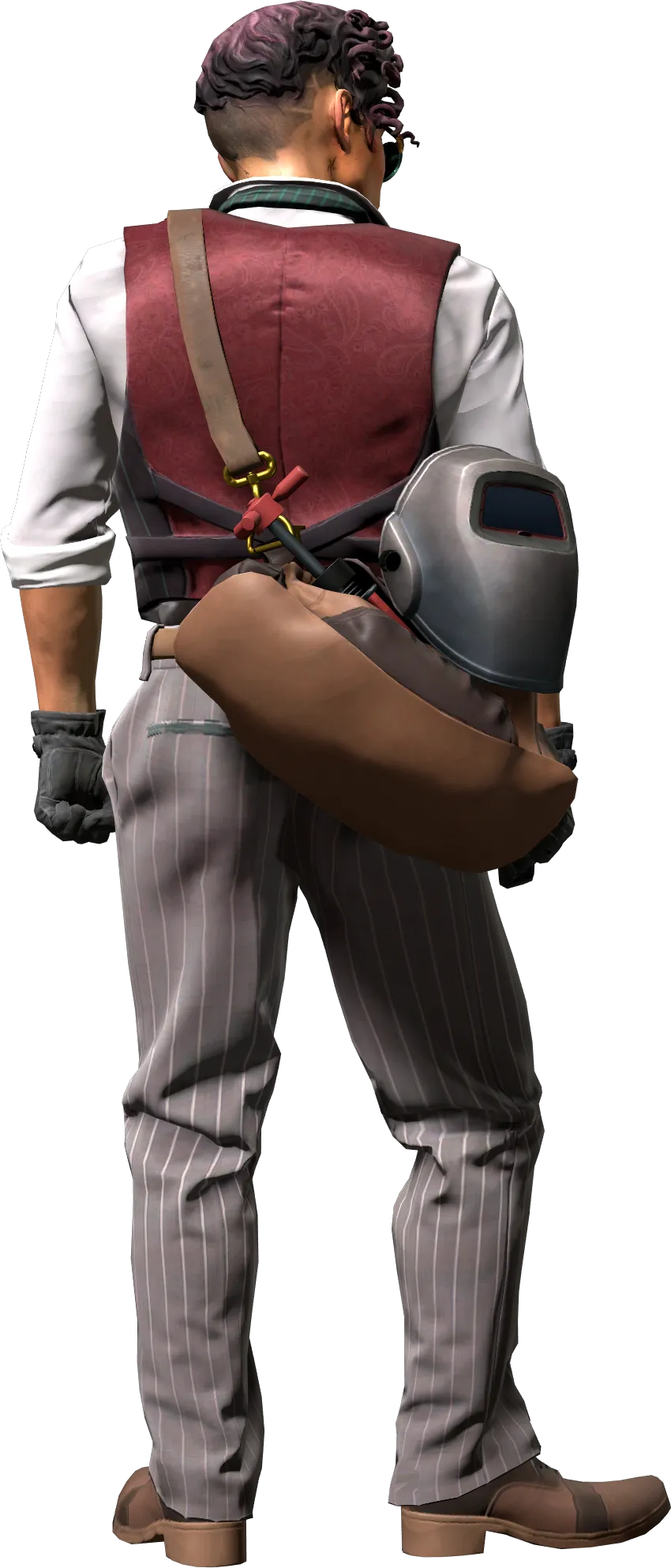 Agent back view