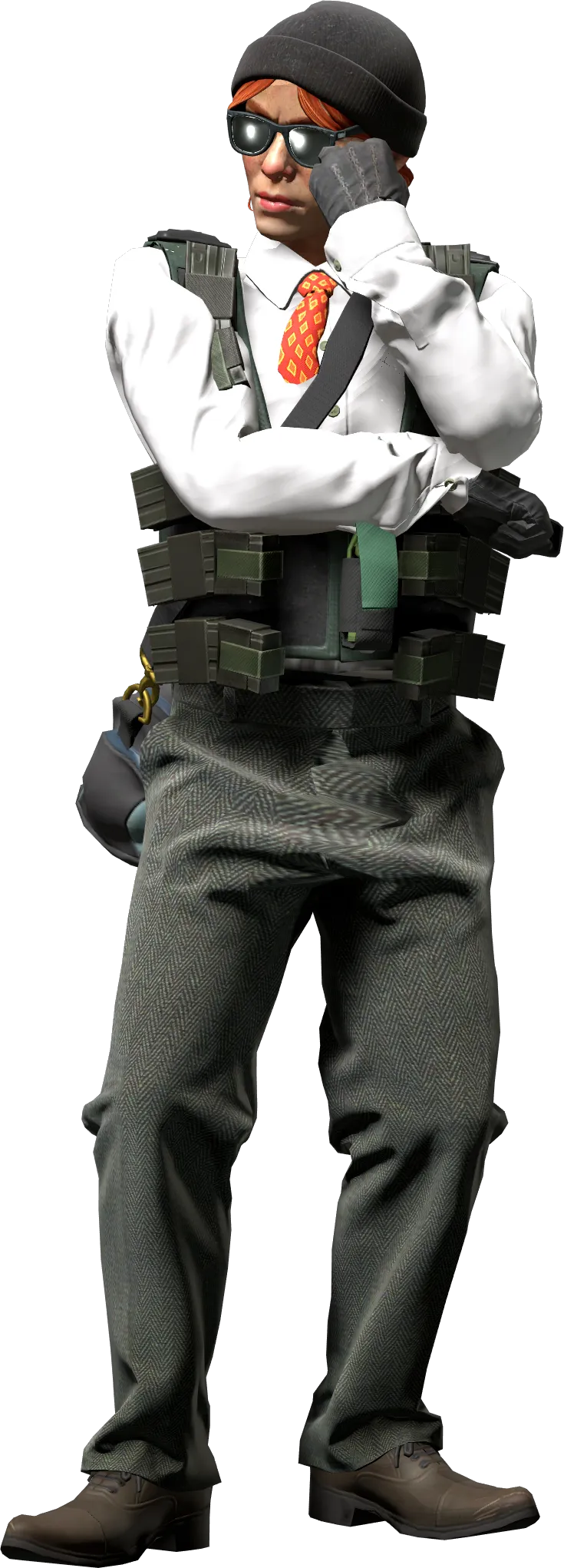Agent front view