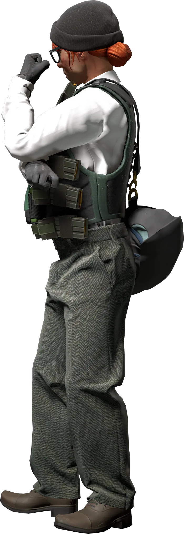Agent left view