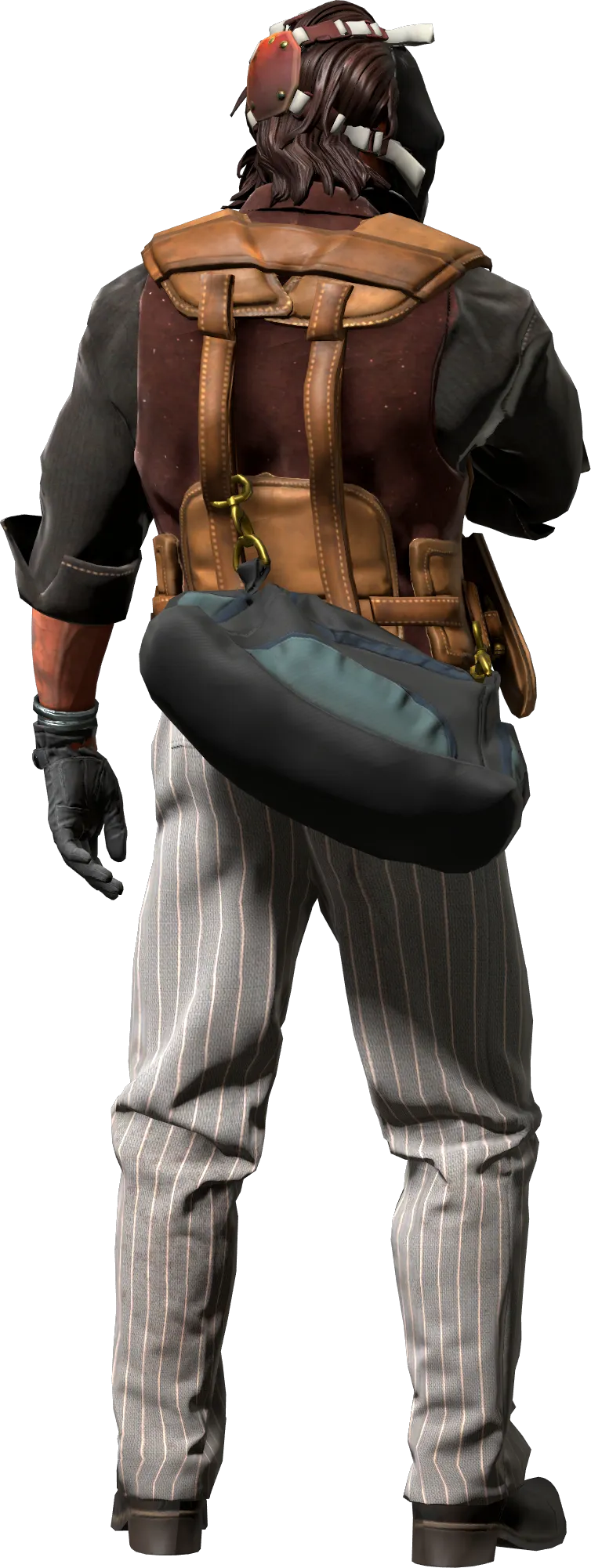 Agent back view