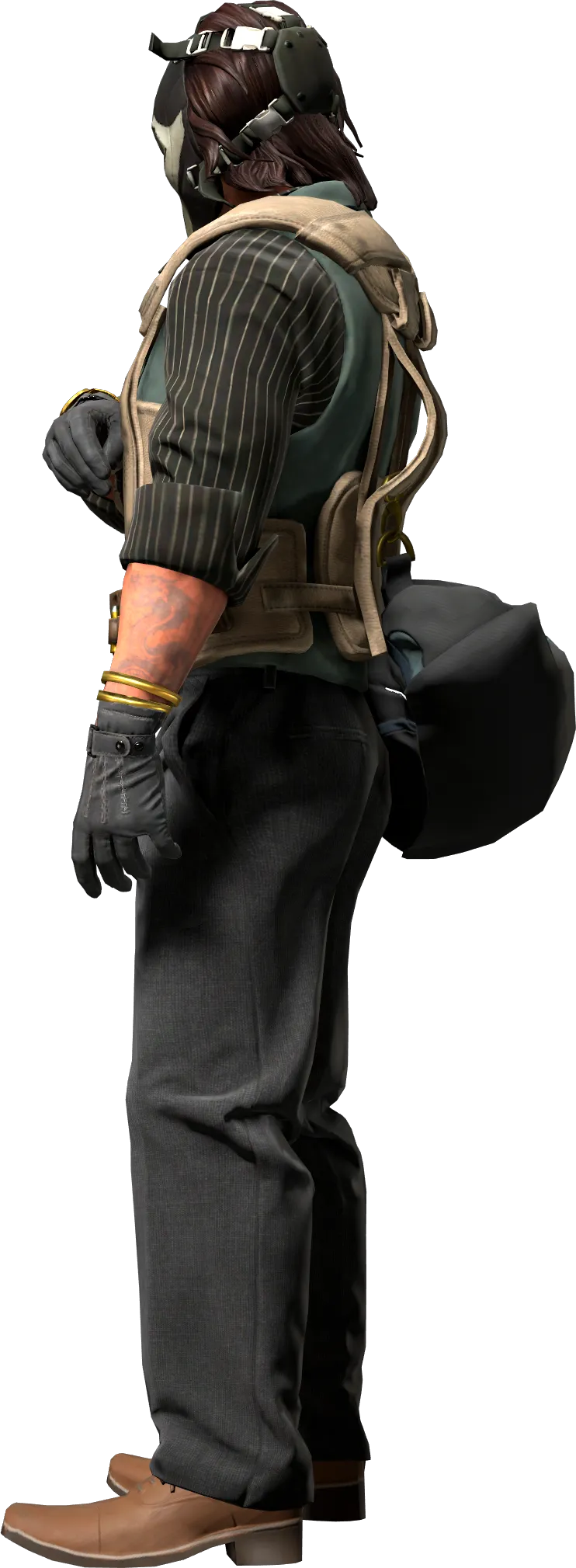 Agent left view