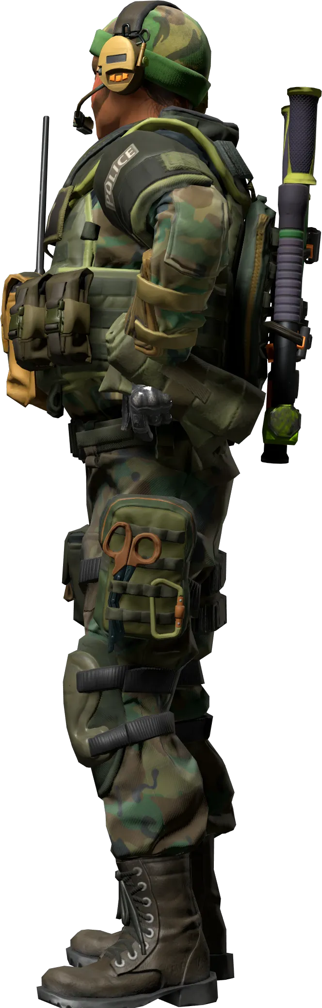 Agent left view