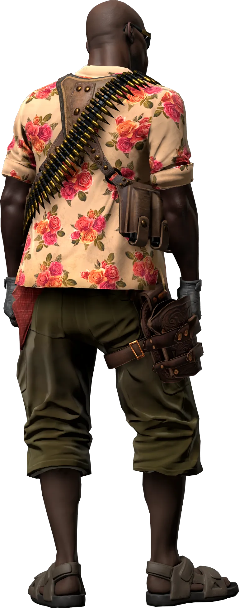 Agent back view