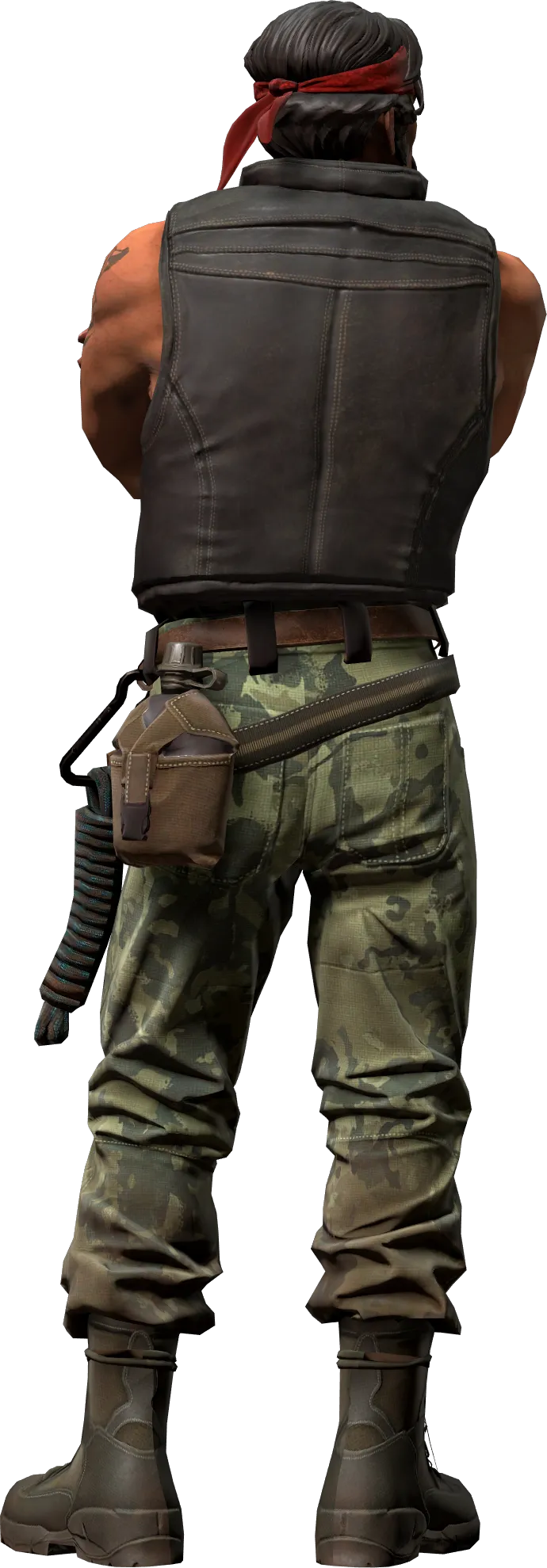 Agent back view