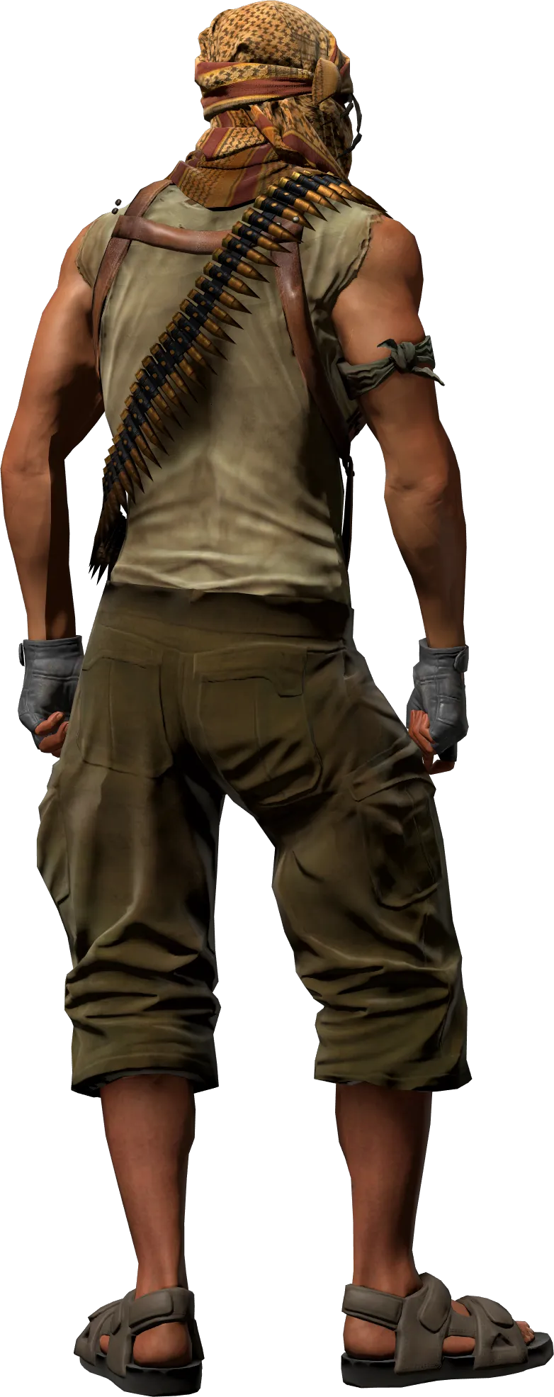 Agent back view