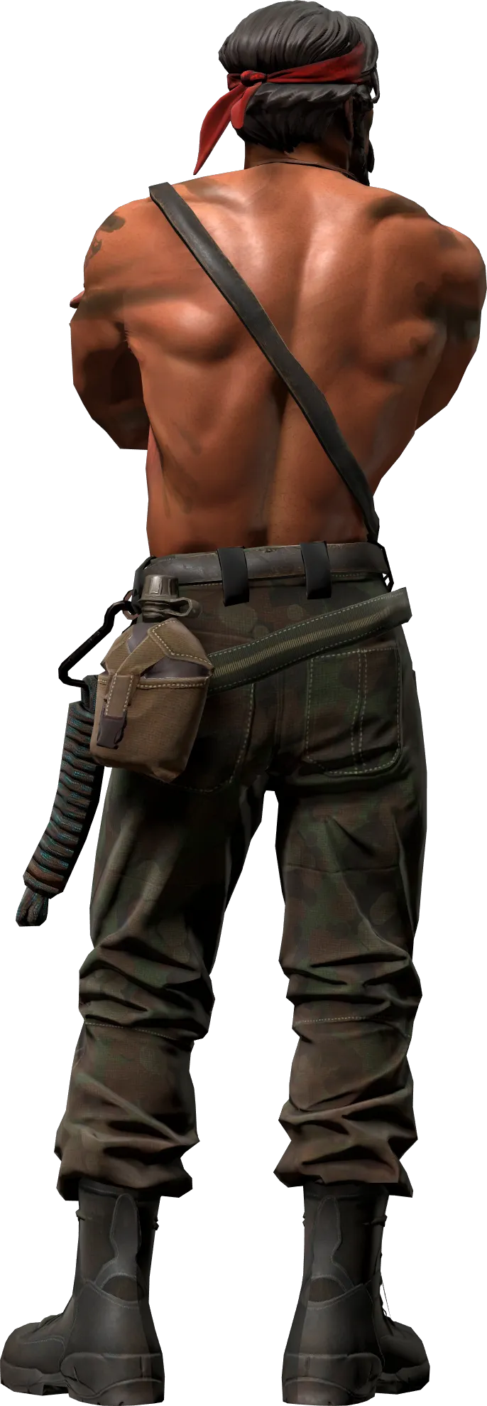 Agent back view