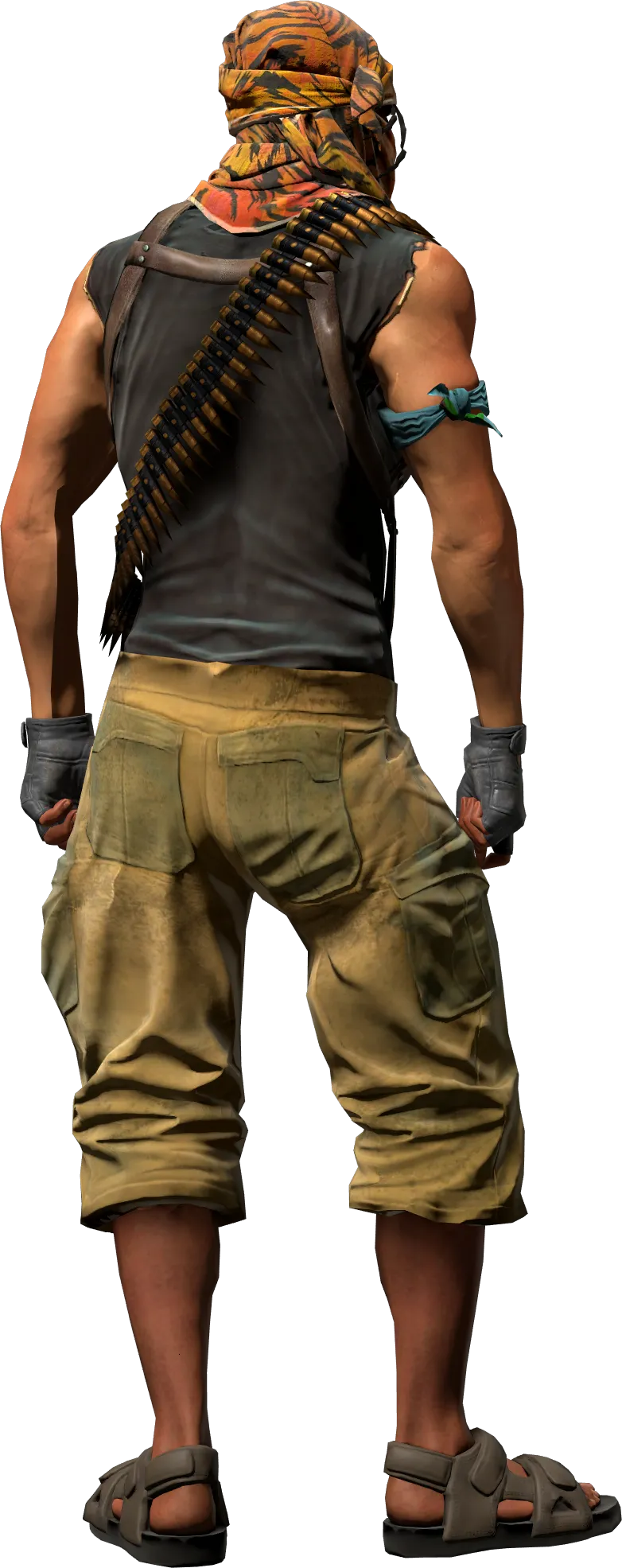 Agent back view