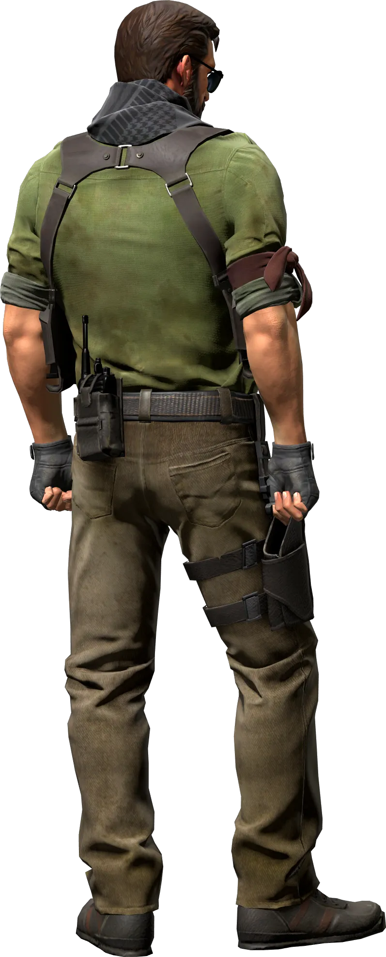 Agent back view