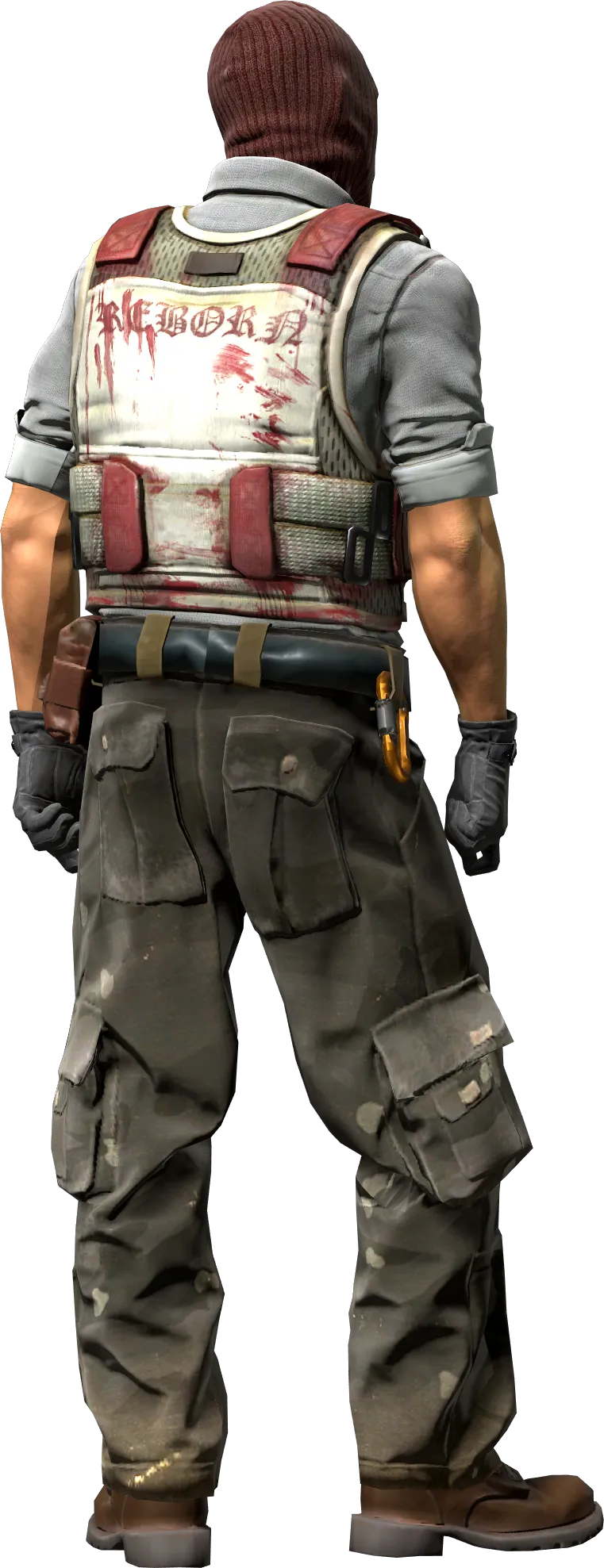 Agent back view