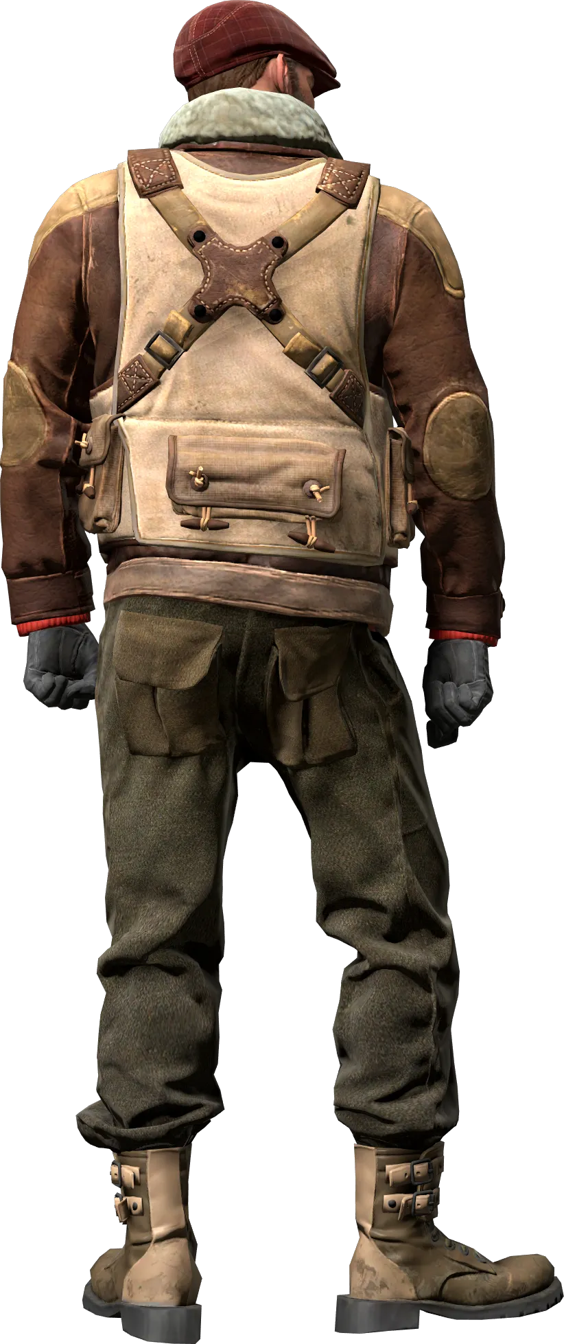 Agent back view