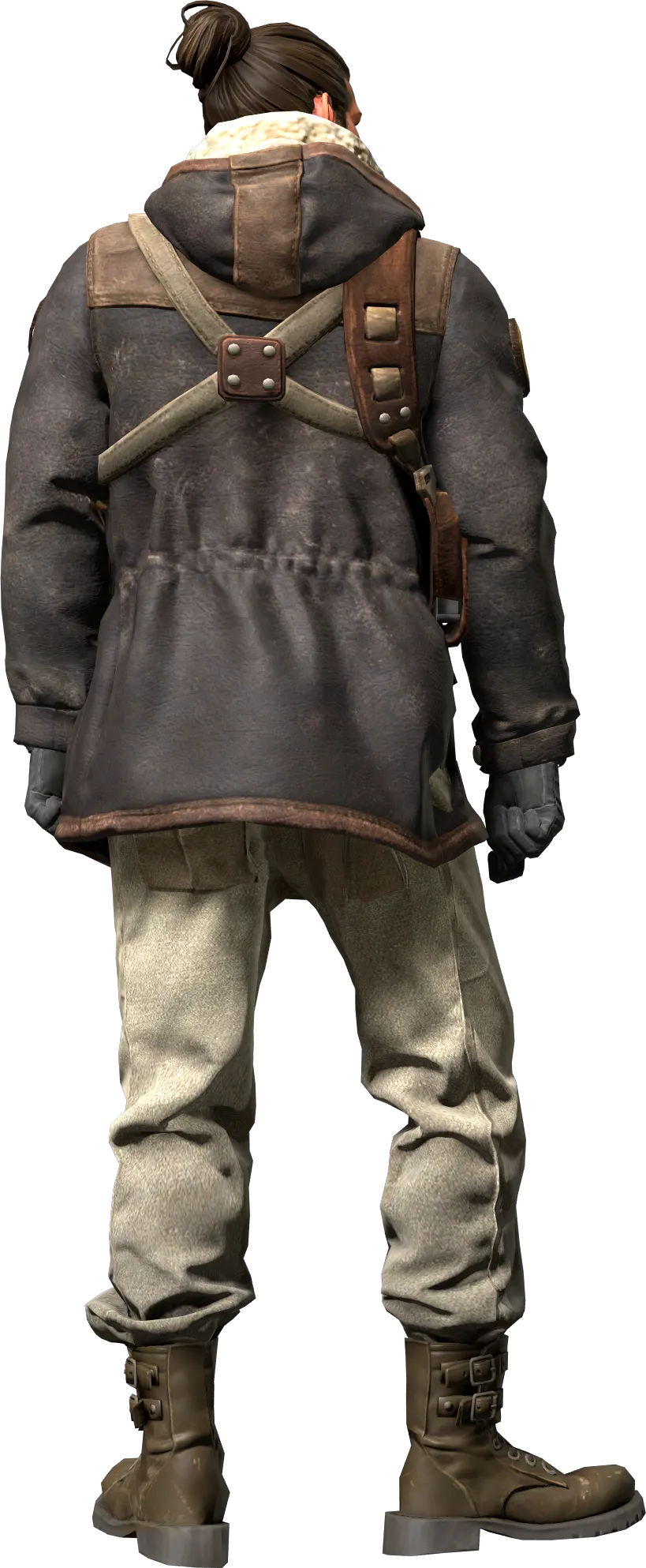 Agent back view