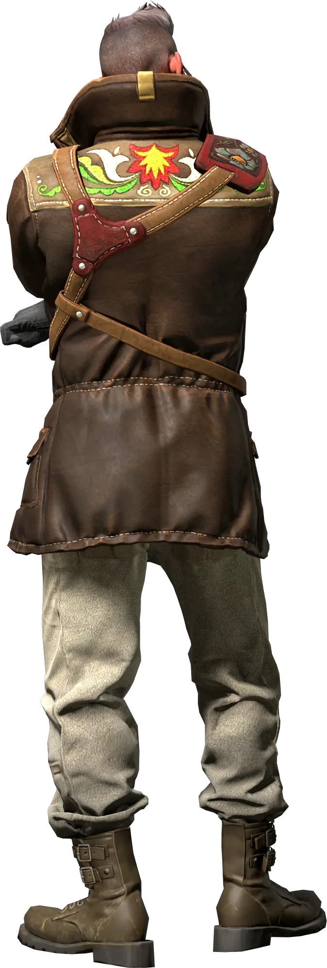 Agent back view