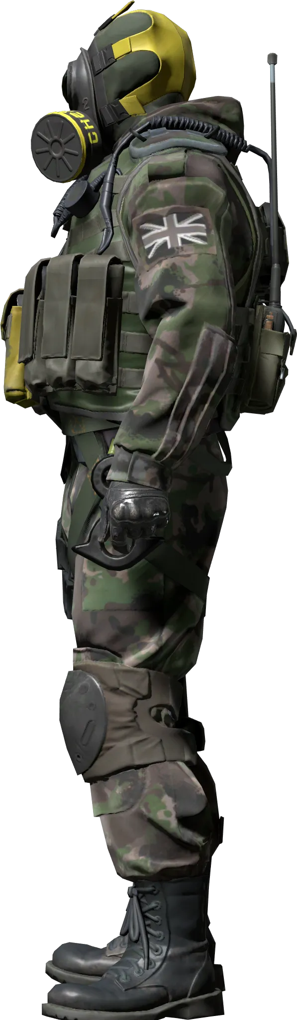 Agent left view